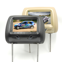 Reposacabezas de 7 pulgadas para espejo retrovisor de coche, Monitor Lcd práctico y duradero, 2 vídeos de entrada, superventas