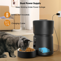 Comedero Programable para Mascotas de Calidad Superior con Temporizador Digital, Pantalla LCD y Gran Capacidad para Comida y Agua de Perros en Interiores