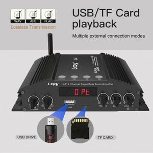 Amplificador de Potencia Profesional para Casa y Auto de 4 Canales, Compatible con Bluetooth 5.0, Amplificador Digital Mini 2.1 - Product Image 5