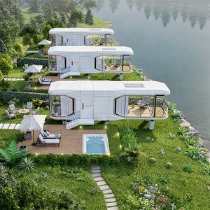 Cabines de glamping modulaires préfabriquées en conteneurs, maison capsule spatiale - Product Image 6