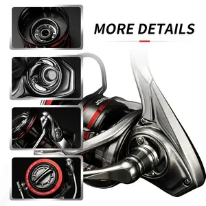 <span class=keywords><strong>Moulinet</strong></span> <span class=keywords><strong>de</strong></span> Pêche Spinning 2000-5000 Bobine en Métal Frein Max 16 kg 10+1 Roulements Pour Pêche en Mer et en Eau Douce Ratio 5.2:1 - Product Image 3