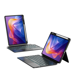 BT Bàn phím không dây trường hợp đối với Redmi Pad 2 siêu mỏng 7 màu RGB Backlit với chủ bút đa góc có thể điều chỉnh trường hợp bàn phím - Product Image 1