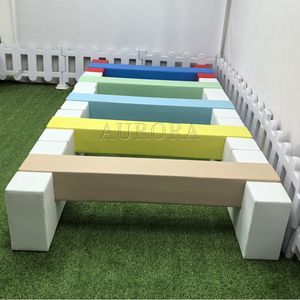 Ensemble de <span class=keywords><strong>jeux</strong></span> doux couleur bleu pour bébé aire de jeu pour bébé en plein air peluches voitures fosse à balles équipement de jeu souple pour l'extérieur jeu <span class=keywords><strong>tunnel</strong></span> bloc - Product Image 6