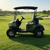 Nouveau modèle 2026 Rainbow, voiturette de golf électrique surélevée personnalisée à 2 places avec batterie au lithium 48V, buggy tout-terrain pour la chasse et les loisirs