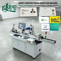 Machine de marquage laser RFID sans contact avec vérification OCR du numéro et code QR, rejet automatique des cartes défectueuses pour l'utilisation en usine de cartes intelligentes