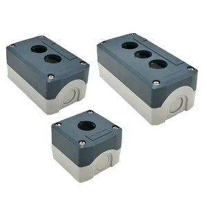 Boîte à boutons étanche et anti-poussière 12345 trous avec ouverture de 22 mm pour bouton d'arrêt d'urgence et boîte de commande à bouton à réinitialisation automatique - Product Image 2