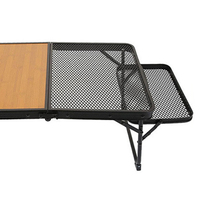 Nouvelle petite table en aluminium pliante portable en plein air Table en métal de camping Table de gril en maille