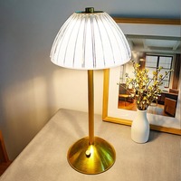 YONGZE NOUVELLE Lampe de bureau LED rechargeable de luxe léger, lumière d'ambiance pour chambre, bureau, salle à manger, veilleuse tactile de chevet pour camping