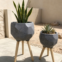 Pot de fleurs en fibre de verre moderne et luxueux, pots décoratifs pour plantes, pour la décoration de villas, jardins, patios extérieurs et aménagements paysagers