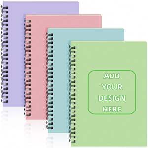 Hot-Selling A5 <b>Spiral</b> <b>Bound</b> Diary Waterproof Cover Customizable <b>Notebook</b> for Kids Teens Bulk Stationery Supply - Product Image 1