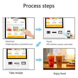 Chiosco Self-Service THLEE per Ordinazioni al Ristorante, <span class=keywords><strong>Pagamento</strong></span> con Carta/Contanti, Funzione di Riconoscimento Facciale, Schermo LCD da Pavimento - Product Image 4