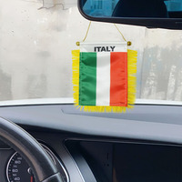 Drapeaux de voiture miniatures en gros, 8*12cm, polyester, drapeaux de tous les pays en stock, à choisir selon vos besoins