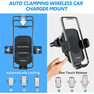 Support de téléphone portable flexible à <span class=keywords><strong>induction</strong></span> automatique portable Aproduct Winner, support de téléphone portable à ventouse, matériau ABS, 4,7-7,2 pouces, voiture - Product Image 5