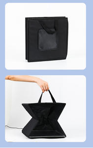 Boîte de tente de prise de vue souple 30cm Anneau photo Lumière LED Boîte de studio 6 arrière-plans de couleur Boîte à lumière de photographie de table - Product Image 3