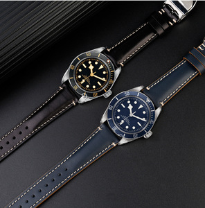 Bracelet de montre en cuir <span class=keywords><strong>Cordovan</strong></span> japonais de luxe à dégagement rapide 18 mm, vintage, en cuir véritable effilé, 20x16 mm - Product Image 3