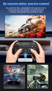 <b>Wireless</b> Gaming <b>Controller</b> <b>for</b> P Station Slim Windows <b>PC</b> Hall Effect Anti Drift Joystick Programming Microphone RGB LED - Product Image 3