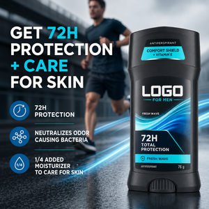 Desodorante en Barra Antitranspirante para Hombre ODM, Protección Total de 72 Horas, Elimina el Olor, Previene las Malas Olores, Aroma Refrescante - Product Image 5