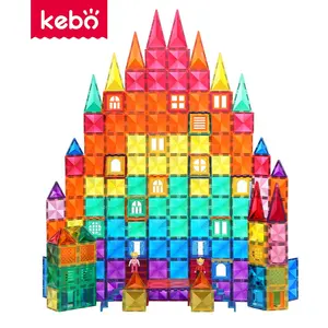 Kebo新しい3D磁気タイルビルディングブロックセットキッズボーイズガールズ25PCS幼児用教育用STEMおもちゃ