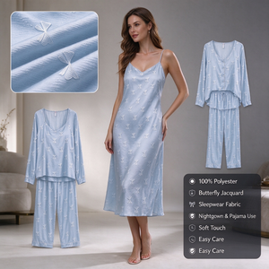 Tessuto Anti-Pilling per <span class=keywords><strong>Abbigliamento</strong></span> 100% Poliestere di Peso Medio, Comodo per Pigiami, Camicie da Notte, <span class=keywords><strong>Abbigliamento</strong></span> da Casa e Gonne - Product Image 2