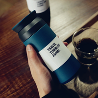 Personnalisé Double Paroi En Acier Inoxydable Isolé Sous Vide Bouteille D'eau Gobelet À Thé Tasse À Café Infuseur Japon Noël 2024 Cadeau