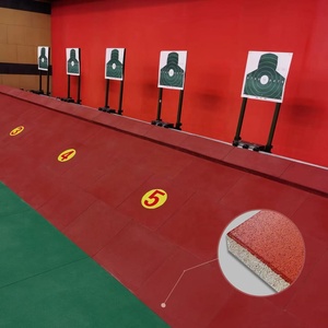 Tappetino in gomma Anti-rimbalzo antiproiettile personalizzato per campo da tiro con mattonelle balistiche in gomma - Product Image 5