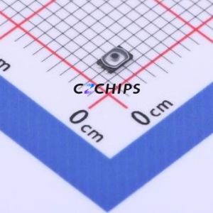 1TS026A-1000-0550-CT Tactile Switch SMD,1.6x2.6mm Switch Single Pole Single Throw Round Button 1N Vertical Mount - Product Image 1