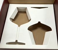 Insert en carton découpé sur mesure pour emballage, support en carton pour boîtes cadeaux