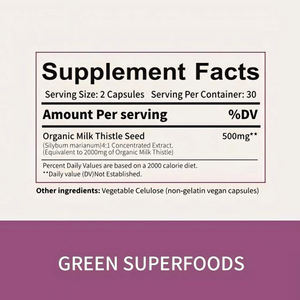 Integratore Naturale Cardo Mariano (De Chardon-Marie) Capsule di Chardon Mari - Product Image 2