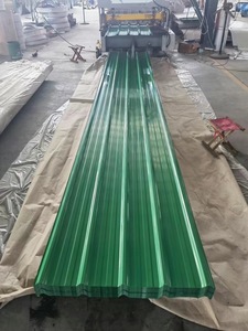 निर्माण सामग्री संख्या 18-20 रंग स्टील छत नालीदार धातु शीट, नालीदार आकार - Product Image 2