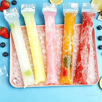 Sacs à glaces jetables en plastique PE de qualité alimentaire, écologiques, avec fermeture éclair, moules à glaces DIY pour smoothies aux fruits, jus, yaourt