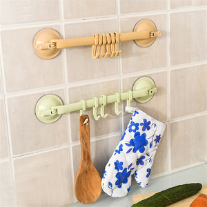 Organizador de Baño de Plástico con Gancho, Ventosa, Marco de Vacío, Toallero Doble Ajustable, Estantes de Pared Flexibles, Soporte para Armario - Product Image 2