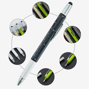 Outil multifonction Stylos à bille Stylo à bille personnalisé avec logo personnalisé en plastique multifonction pour écran tactile - Product Image 4