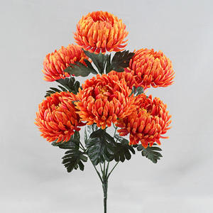 Caliente Artificial Gerbera Daisy <span class=keywords><strong>ramo</strong></span> de plástico hecho a mano simulado para el funeral Acción de Gracias Año Nuevo decoración del Día de San Valentín - Product Image 4