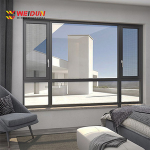 Ventanas Insonorizadas de Aleación de Aluminio Weidun 80, Vidrio Templado Doble, Pantalla Plegable de Fibra de Vidrio, Estilo Moderno Colgante, para Uso en Hoteles - Product Image 5