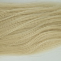 FH Formation Mannequin Coiffeur Tête Yaki Droite Blond Cheveux Synthétiques Tête de Poupée pour la Pratique de la Coiffure