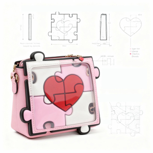 Sac Ita personnalisé en forme de sac à dos bandoulière anime, sac fourre-tout transparent personnalisé - Product Image 1