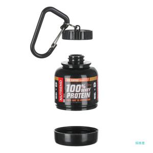 Botellas de Plástico Vacías Negras de <span class=keywords><strong>100</strong></span> ml para Polvo, Libres de BPA, Fabricante de Botellas de PP con Llavero para Proteína en Polvo Seca para Fitness - Product Image 6