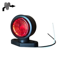 12V 24V rouge blanc 2 led feu de position de clignotant pour semi-camion remorque camion pick-up
