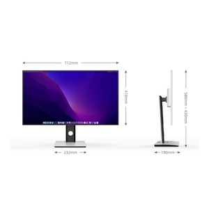 Layar Gaming 3840x2160 32 inci UHD HDR600 Panel IPS dengan 60Hz Refresh 2ms respon Tipe C DP OEM Monitor - Product Image 2