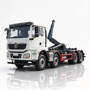 Camion benne à benne basculante Shacman 8x4 30 tonnes avec système hydraulique et bras de levage automatique pour déchets - Product Image 3