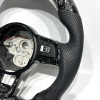 Direktverkauf Maßgefertigtes Silbernes Geschmiedetes Carbon-Faser-LED-Lenkrad Passend für Volkswagen MK7 MK3 MK5 MK6 GTI GOLF
