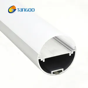 LED-Rohrprofil runde LED-Aluminium-Extrusion mit LED-Diffusor für Oberflächenmontage oder -Federung