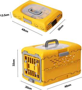 <span class=keywords><strong>Modern</strong></span> taşınabilir plastik evcil hayvan taşıyıcı kafesleri havayolu nakliye onaylı köpek taşıma kutusu açık seyahat ve kasalar için çanta - Product Image 2