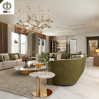 Meubles sur mesure Foshan, solution tout-en-un pour meubles, villa de luxe, design d'intérieur complet de style italien, service de rendu d'intérieur
