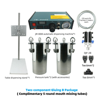 Machine de distribution de colle AB à deux composants Diaphragme arrière d'aspiration à double cylindre Machines d'automatisation industrielle d'un an pour