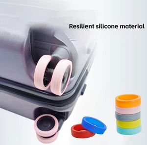 Accessoires de voyage, housse de protection antichoc en silicone pour les roues des valises, protection des roues des bagages - Product Image 3
