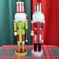 Ornements de Noël faits à la main, soldat casse-noisette, marionnette de cirque, pour emballage de cadeaux, décoration de pièce, ornement de fête festive