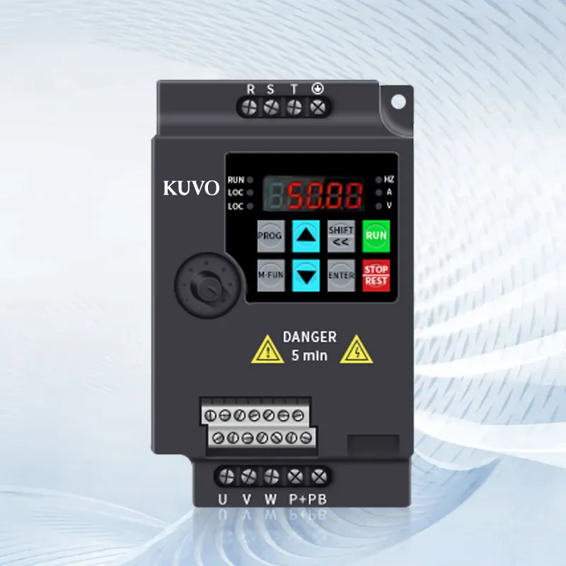 Vfd sürücü 1.5kw kw 1.5kw 2.2kw 4kw 5.5kw frekans dönüştürücü 50hz 60hz AC motor hız kontrol invertörü-kuvo