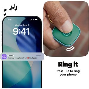 Localizador de objetos Life360 Tile Tracker para llaves, bolsos, teléfono. Seguimiento en tiempo real. Control por aplicación. Compatible con iOS y Android. - Product Image 5