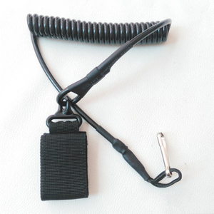 Accesorios de caza táctico antipérdida cordón táctico Sling elástico seguro resorte retención cuerda Sling - Product Image 5